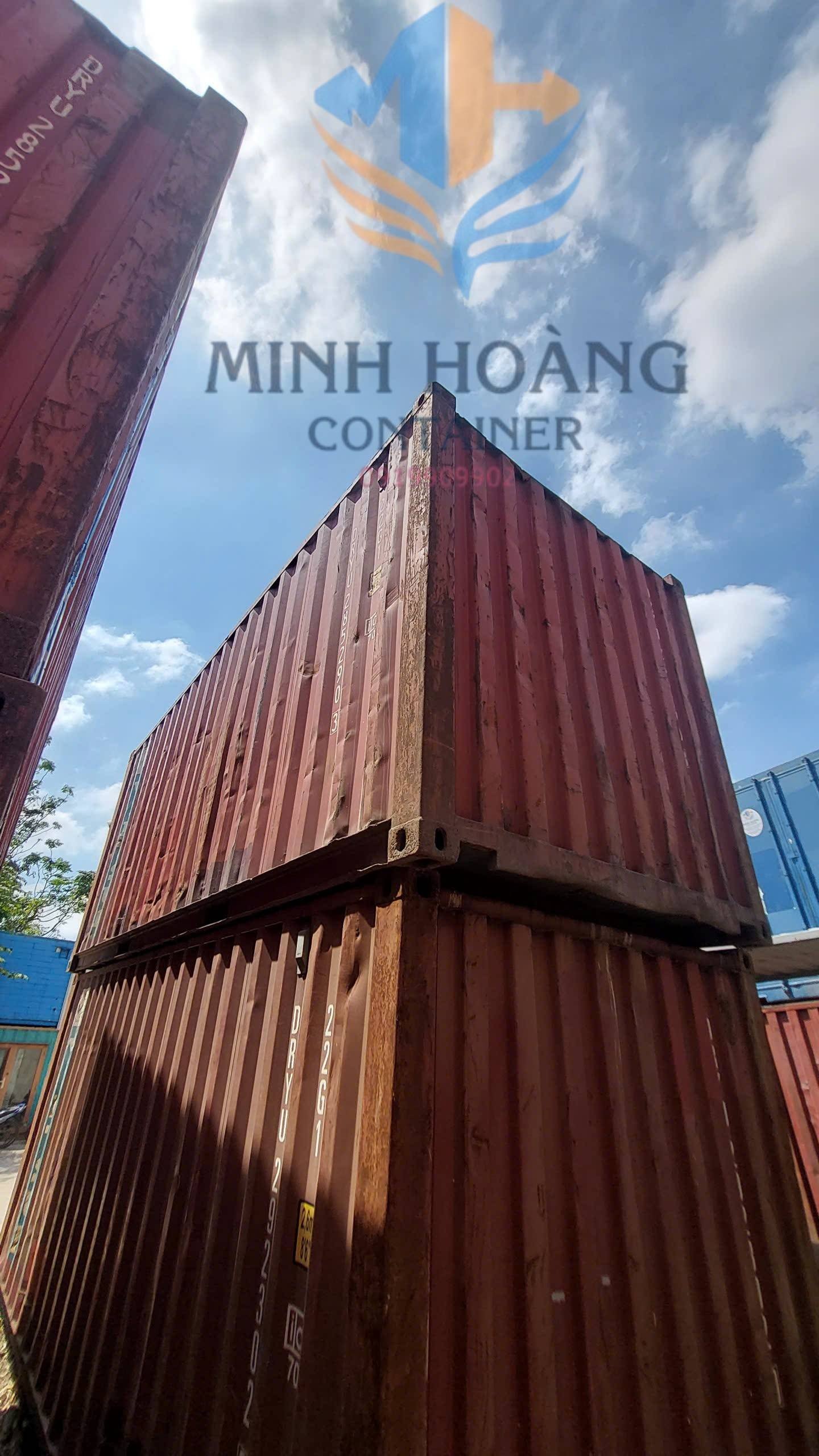 Container Kho 20 Feet Màu Đỏ Cao 2m6 Mẫu 4